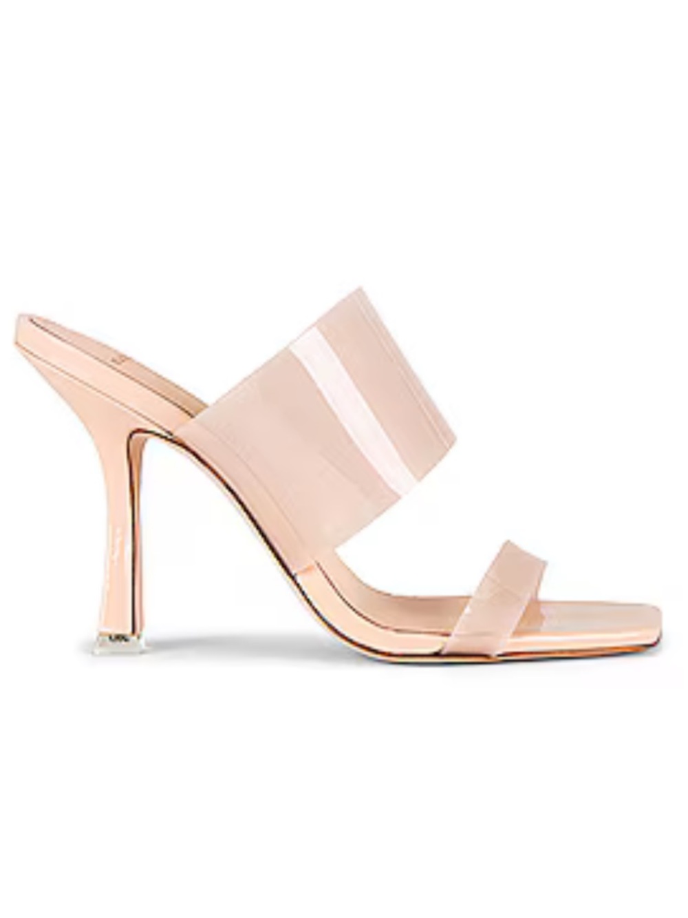 Black Suede Studio Bella High Heel Mule in Blush, Size: 8.5